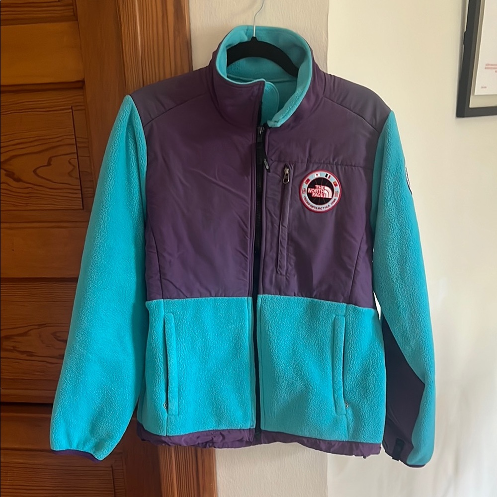 North Face Purple and Teal Jacket